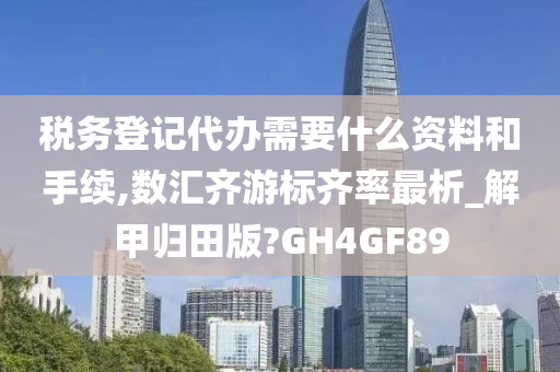 税务登记代办需要什么资料和手续,数汇齐游标齐率最析_解甲归田版?GH4GF89