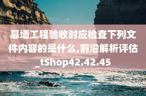 幕墙工程验收时应检查下列文件内容的是什么,前沿解析评估_tShop42.42.45