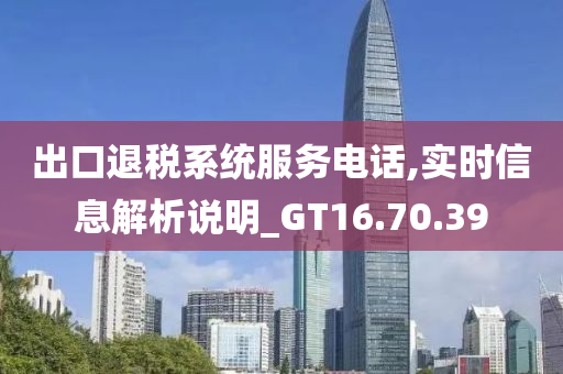 出口退税系统服务电话,实时信息解析说明_GT16.70.39