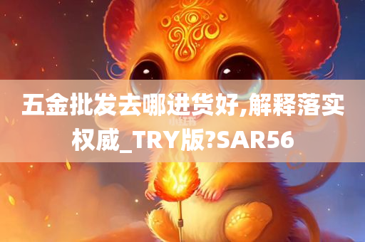 五金批发去哪进货好,解释落实权威_TRY版?SAR56