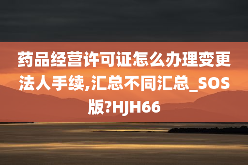 药品经营许可证怎么办理变更法人手续,汇总不同汇总_SOS版?HJH66