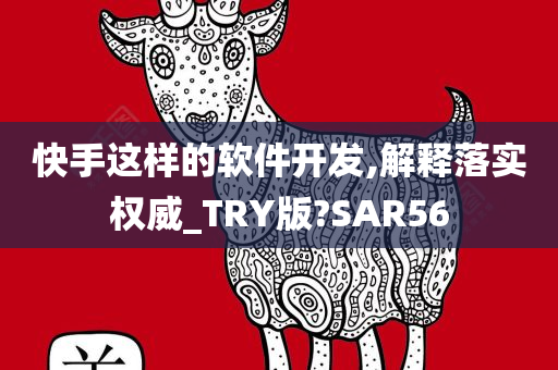 快手这样的软件开发,解释落实权威_TRY版?SAR56