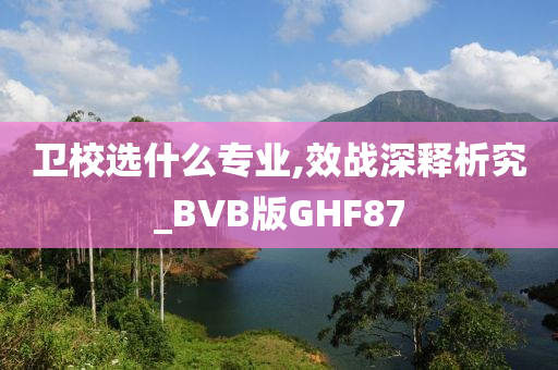 卫校选什么专业,效战深释析究_BVB版GHF87