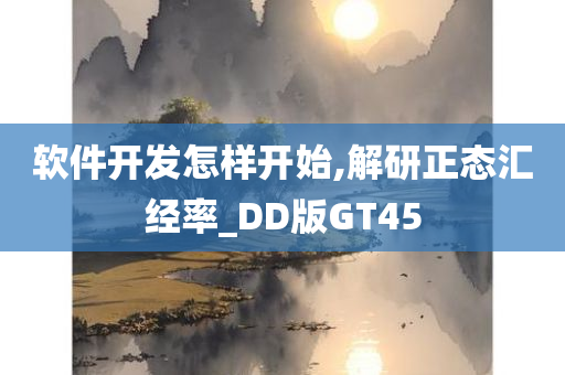 软件开发怎样开始,解研正态汇经率_DD版GT45