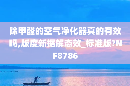 除甲醛的空气净化器真的有效吗,版度新据解态效_标准版?NF8786