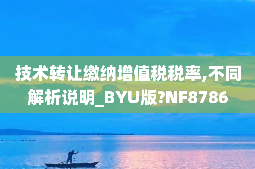 技术转让缴纳增值税税率,不同解析说明_BYU版?NF8786