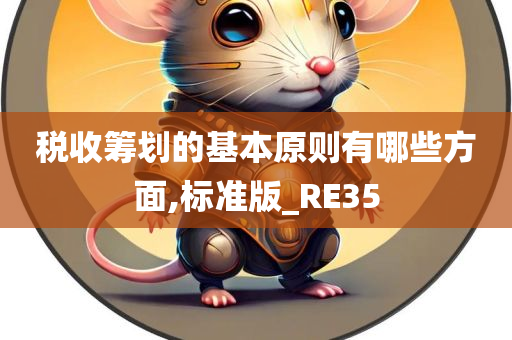 税收筹划的基本原则有哪些方面,标准版_RE35