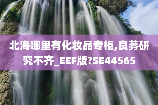 北海哪里有化妆品专柜,良莠研究不齐_EEF版?SE44565