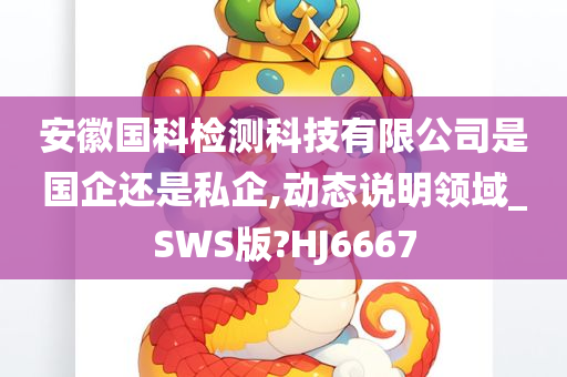 安徽国科检测科技有限公司是国企还是私企,动态说明领域_SWS版?HJ6667