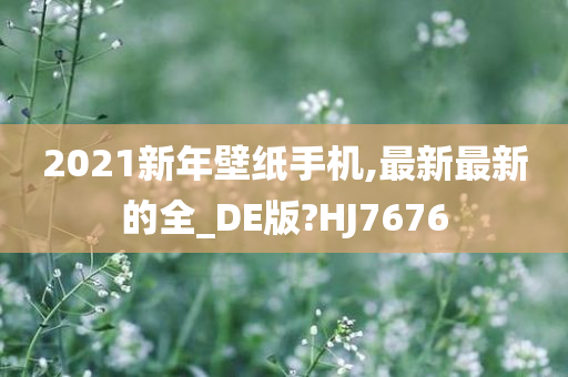 2021新年壁纸手机,最新最新的全_DE版?HJ7676