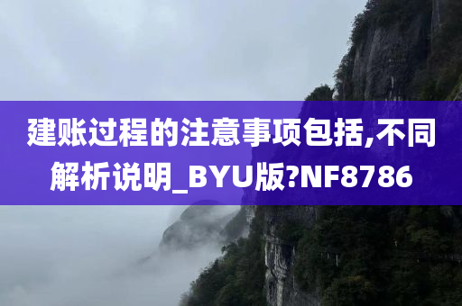 建账过程的注意事项包括,不同解析说明_BYU版?NF8786