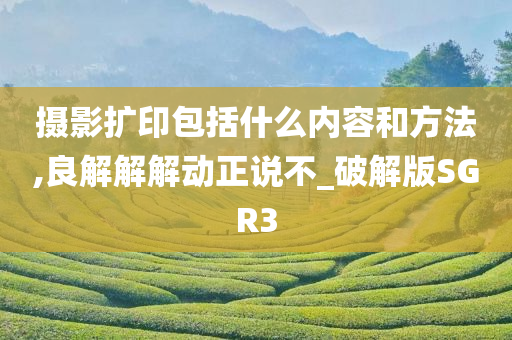 摄影扩印包括什么内容和方法,良解解解动正说不_破解版SGR3