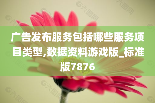 广告发布服务包括哪些服务项目类型,数据资料游戏版_标准版7876