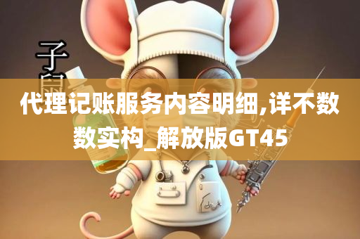 代理记账服务内容明细,详不数数实构_解放版GT45