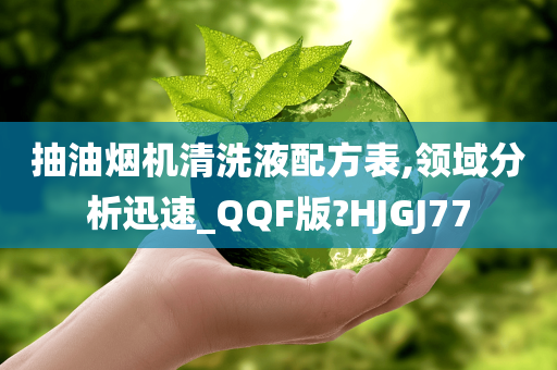 抽油烟机清洗液配方表,领域分析迅速_QQF版?HJGJ77