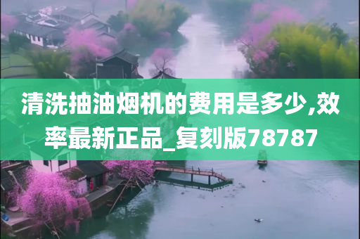 清洗抽油烟机的费用是多少,效率最新正品_复刻版78787