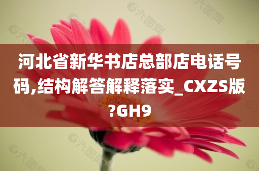 河北省新华书店总部店电话号码,结构解答解释落实_CXZS版?GH9