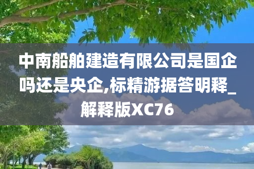 中南船舶建造有限公司是国企吗还是央企,标精游据答明释_解释版XC76