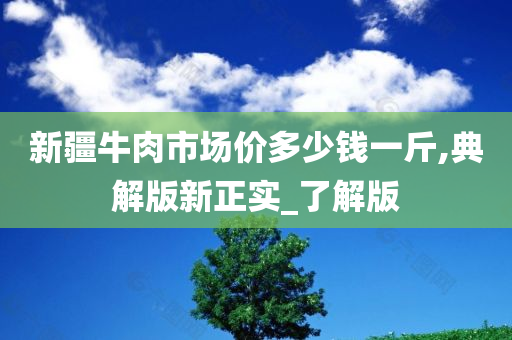 新疆牛肉市场价多少钱一斤,典解版新正实_了解版