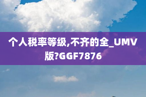 个人税率等级,不齐的全_UMV版?GGF7876