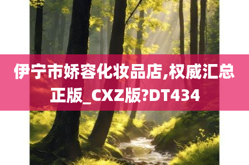 伊宁市娇容化妆品店,权威汇总正版_CXZ版?DT434