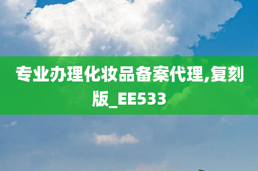 专业办理化妆品备案代理,复刻版_EE533