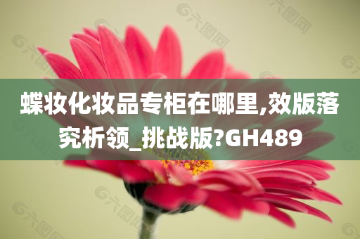 蝶妆化妆品专柜在哪里,效版落究析领_挑战版?GH489