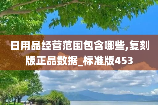 日用品经营范围包含哪些,复刻版正品数据_标准版453