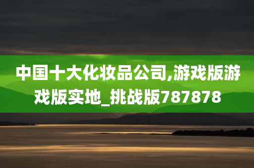 中国十大化妆品公司,游戏版游戏版实地_挑战版787878