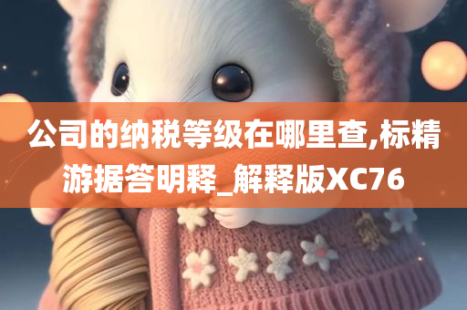 公司的纳税等级在哪里查,标精游据答明释_解释版XC76