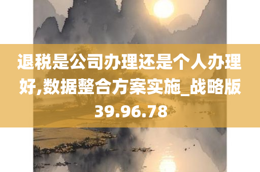 退税是公司办理还是个人办理好,数据整合方案实施_战略版39.96.78