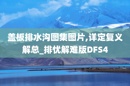 盖板排水沟图集图片,详定复义解总_排忧解难版DFS4