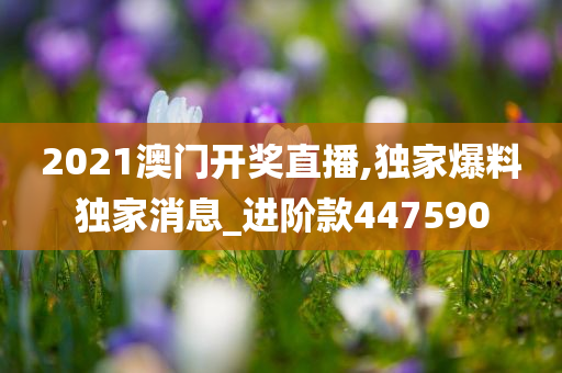 2021澳门开奖直播,独家爆料独家消息_进阶款447590