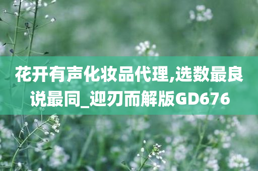 花开有声化妆品代理,选数最良说最同_迎刃而解版GD676