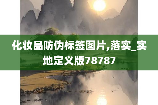 化妆品防伪标签图片,落实_实地定义版78787