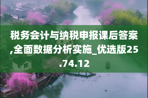 税务会计与纳税申报课后答案,全面数据分析实施_优选版25.74.12