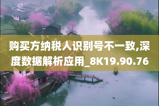 购买方纳税人识别号不一致,深度数据解析应用_8K19.90.76