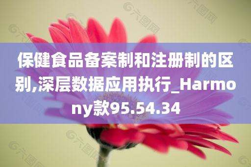 保健食品备案制和注册制的区别,深层数据应用执行_Harmony款95.54.34