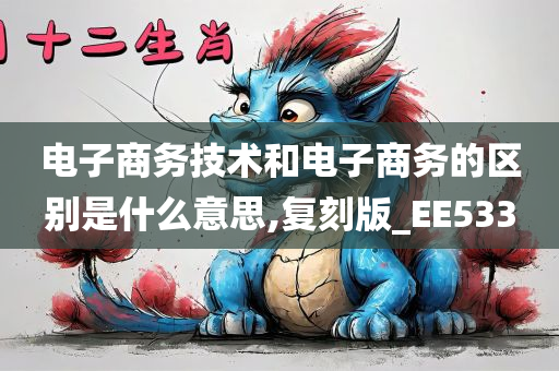 电子商务技术和电子商务的区别是什么意思,复刻版_EE533