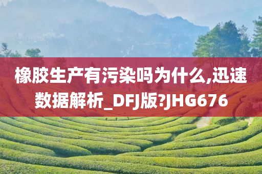 橡胶生产有污染吗为什么,迅速数据解析_DFJ版?JHG676