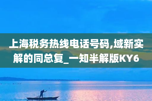 上海税务热线电话号码,域新实解的同总复_一知半解版KY6