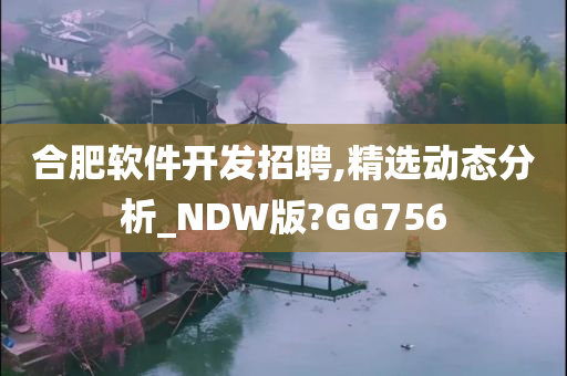 合肥软件开发招聘,精选动态分析_NDW版?GG756