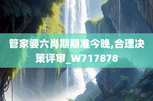 管家婆六肖期期准今晚,合理决策评审_W717878