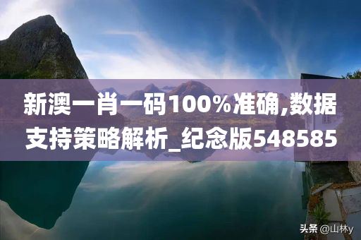 新澳一肖一码100%准确,数据支持策略解析_纪念版548585