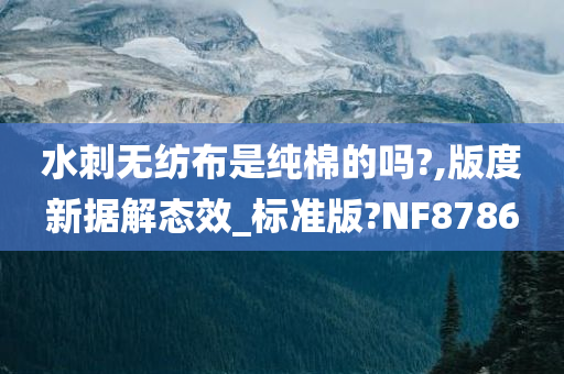 水刺无纺布是纯棉的吗?,版度新据解态效_标准版?NF8786