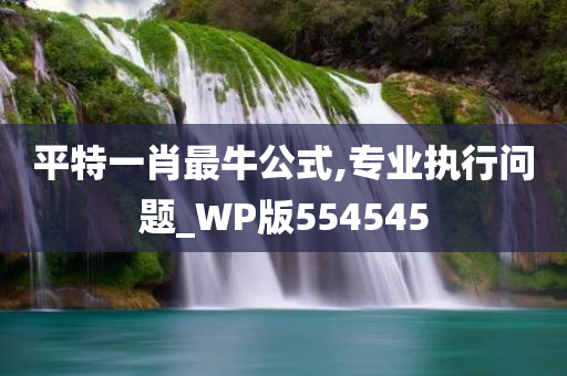 平特一肖最牛公式,专业执行问题_WP版554545