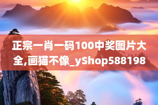 正宗一肖一码100中奖图片大全,画猫不像_yShop588198