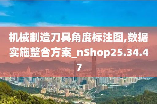 机械制造刀具角度标注图,数据实施整合方案_nShop25.34.47