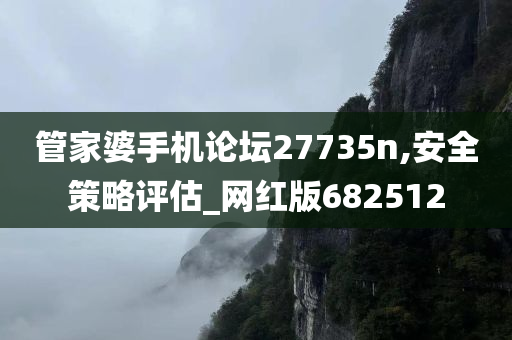 管家婆手机论坛27735n,安全策略评估_网红版682512