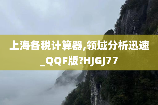 上海各税计算器,领域分析迅速_QQF版?HJGJ77